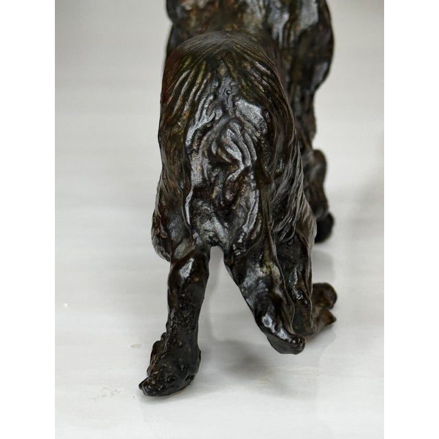 Antique Miniature Austrian Bronze Dachshund Sculpture Circa 1900 For Sale - Image 9 of 18