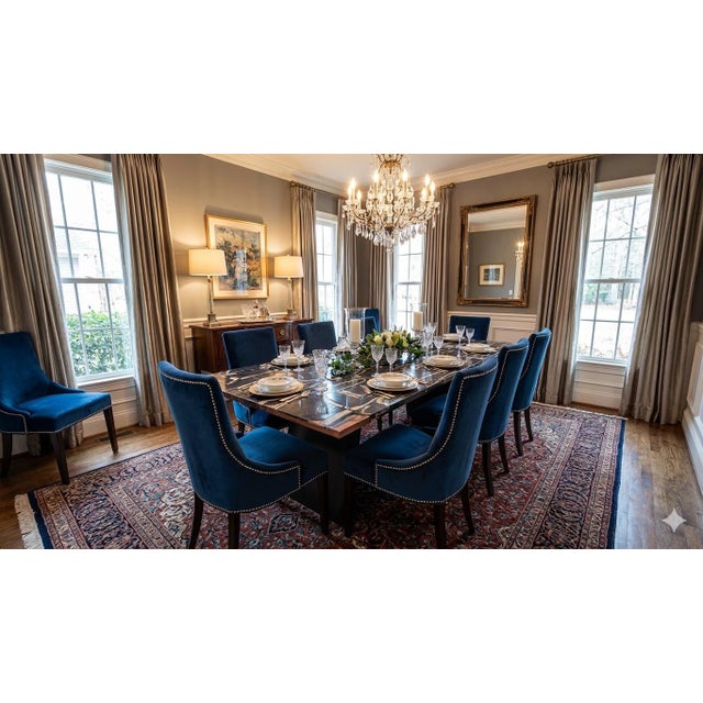 Grand Tour Century Fossiled Purified Wood Dining Table For Sale - Image 3 of 3