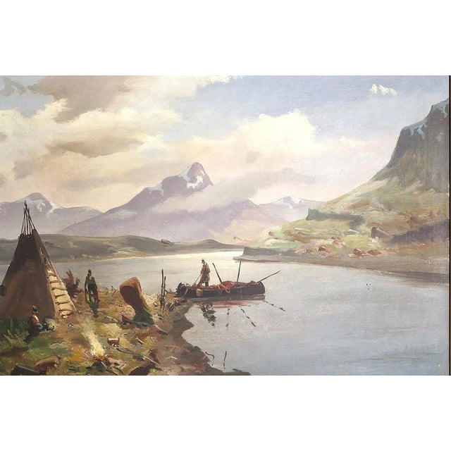 Traditional 19th Century Early European Impressionist Painting Signed For Sale - Image 3 of 8