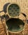 Victorian New Victorian Style Green Velvet French Style Arm Chair/Settee/Chair For Sale - Image 3 of 8