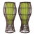 Bohemian Rattan Stick Frame Lamps - A Pair For Sale