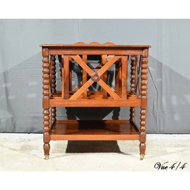 Louis Philippe Magazine Rack in Mahogany For Sale - Image 18 of 18