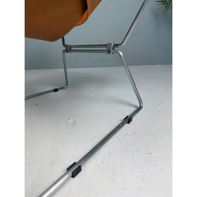 AP-14 Armchair in Cognac Leather by Pierre Paulin for AP Polak, 1955 For Sale - Image 9 of 18