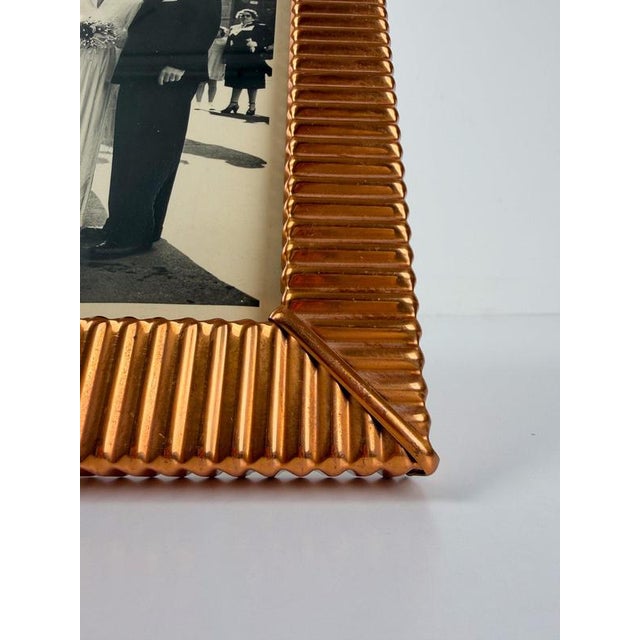 Mid-Century Modern Italian Embossed Copper Tabletop Picture Frame, 1930s For Sale - Image 12 of 18