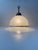 Art Deco Scandinavian Brass & Frosted Glass Pendant Lamp, 1930s For Sale - Image 3 of 10