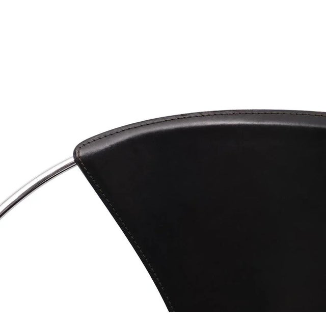 Black Arrben Linda Dining Chairs, Italy, 1982, Set of 4 For Sale - Image 8 of 13