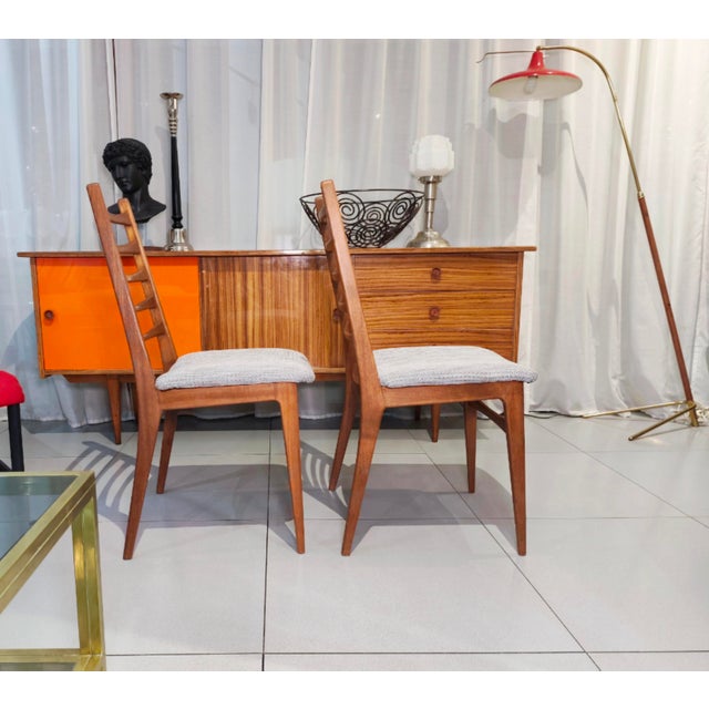 Mid-Century Modern Chairs from Teka, Denmark, 1960s, Set of 6 For Sale - Image 3 of 9
