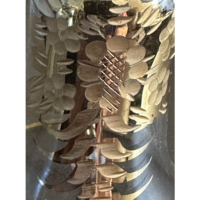 Vintage Late 20th Century Floral & Bird Gold Plated Bells- Set of 2 For Sale In Orlando - Image 6 of 9