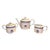 Late 20th Century Mottahedeh Indigo Tea Set- 3 Pieces For Sale