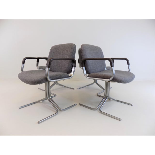 150 Conference Chairs by Herbert Hirche for Mauser Werke Waldeck, 1960s, Set of 4 For Sale - Image 15 of 18