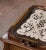Brown Early 20th Century French Art Populaire Walnut and Glass Serving Tray For Sale - Image 8 of 12