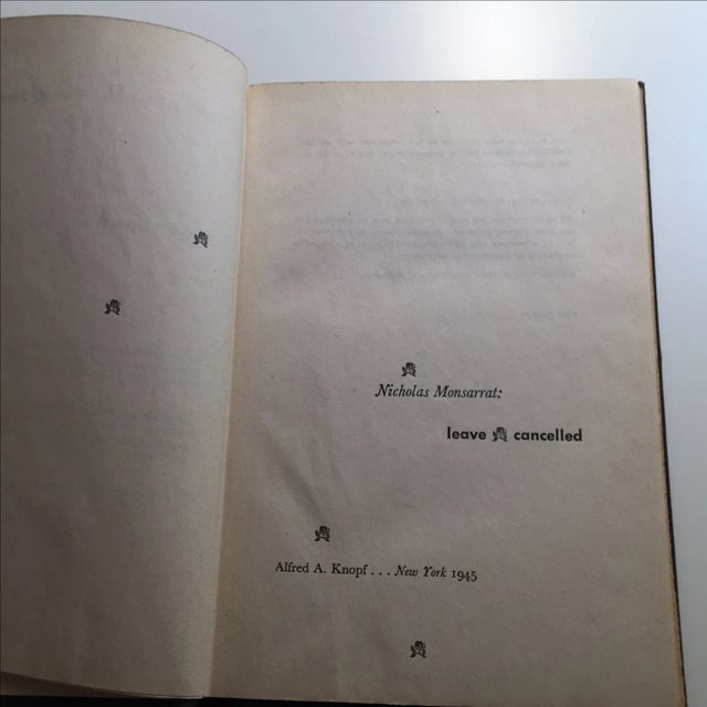 Mid-Century Modern Leave Cancelled by Nicholas Monsarrat 1945 For Sale - Image 3 of 6