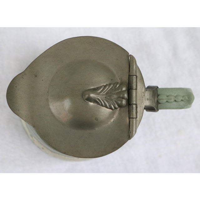 19th Century English Brownhills Hunting Scene Jasperware Jug With Pewter Lid For Sale In Cincinnati - Image 6 of 13