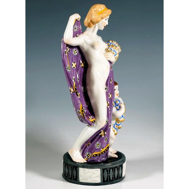 Large Art Nouveau Figurine by Emmerich Oehler for Meissen, 1913 For Sale - Image 3 of 8