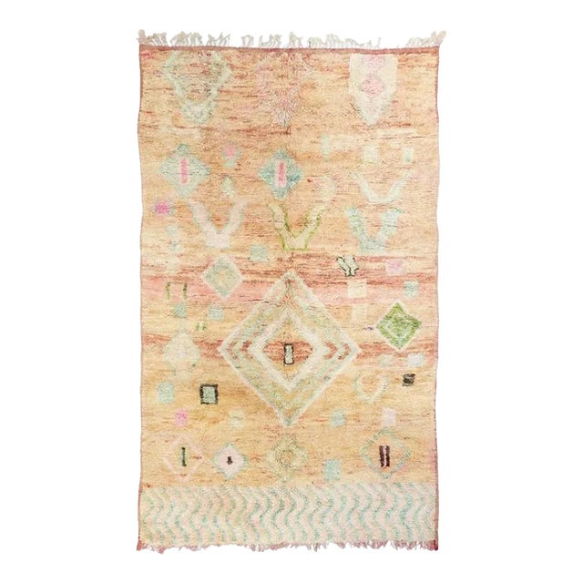 Vintage Morrocan Rug 4'10'' x 8'1'' For Sale