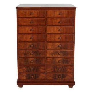 Vintage Danish Walnut Dresser, 1920s For Sale