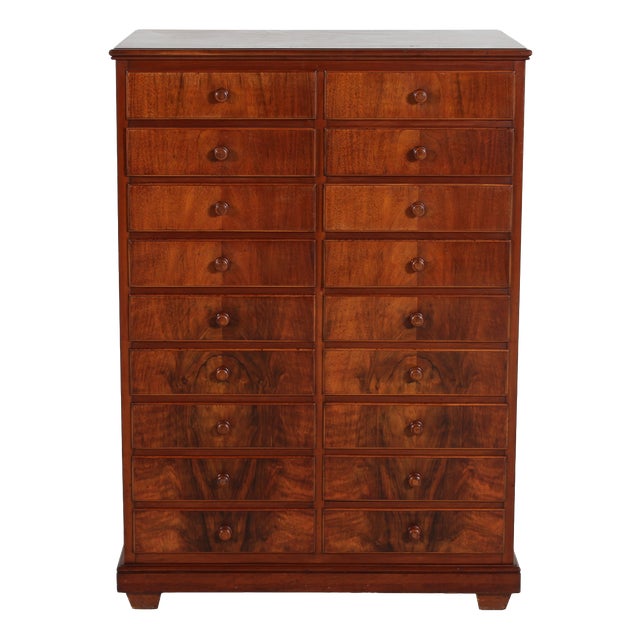 Vintage Danish Walnut Dresser, 1920s For Sale