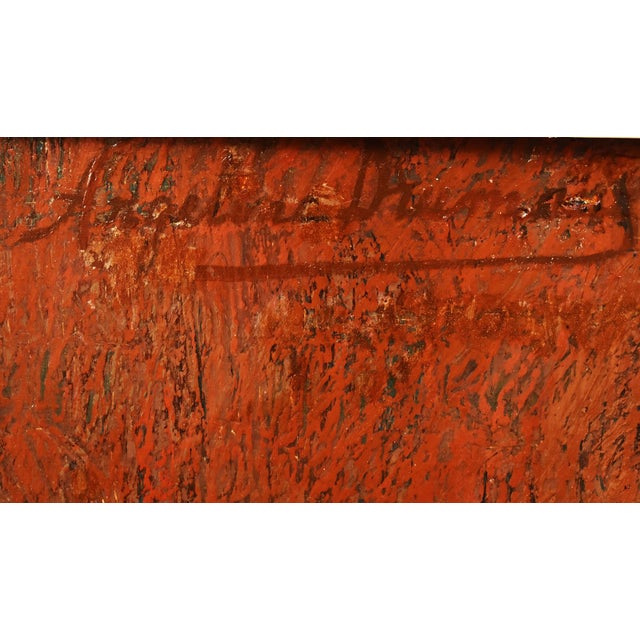 Angelina-Marie-Eugénie Drumaux, Art Deco Still Life with Flower Vase, 20th Century, Oil on Canvas, Framed For Sale - Image 9 of 12