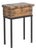 Vintage Anglo-Indian Teak Small Chest on Iron Legs/Side Table For Sale
