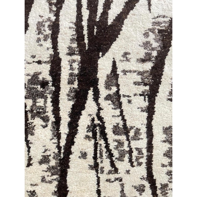 Modern Handmade Borderless Modern Wool Rug. 09'04" X 12'02" For Sale - Image 3 of 4