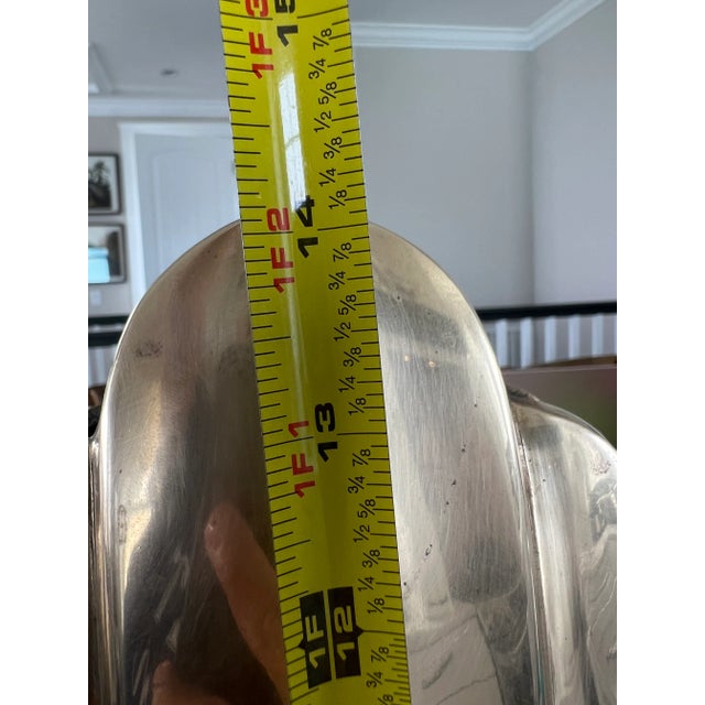 Mid Century Rosenthal Netter Shell Brass Vase For Sale In Jacksonville, FL - Image 6 of 10