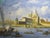 Mediterranean 1970s Merchant in Venice Gondola Ride Signed Harris Oil on Canvas For Sale - Image 3 of 18