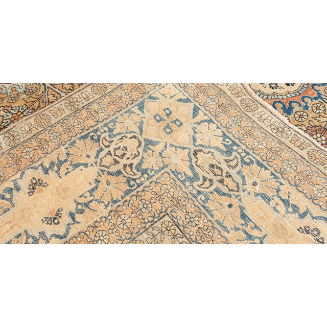 Authentic Persian Kirman Handmade Wool Carpet For Sale - Image 4 of 8