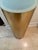 Gold Vintage 1980s Postmodern Gold Light Up Pedestal For Sale - Image 8 of 9
