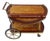 Vintage German Bar Cart with Inlaid Marquetry For Sale