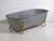 Gray Antique Galvanized Zinc Bathtub For Sale - Image 8 of 8
