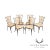 Vintage Hollywood Regency Style Cast Aluminum Faux Bamboo Dining Chairs - Set of 6 For Sale - Image 13 of 13