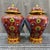 Chinese Pair of Chinese Cloisonné Enamel Koi Fish & Lotus Jars With Lids - 13" Tall For Sale - Image 3 of 6
