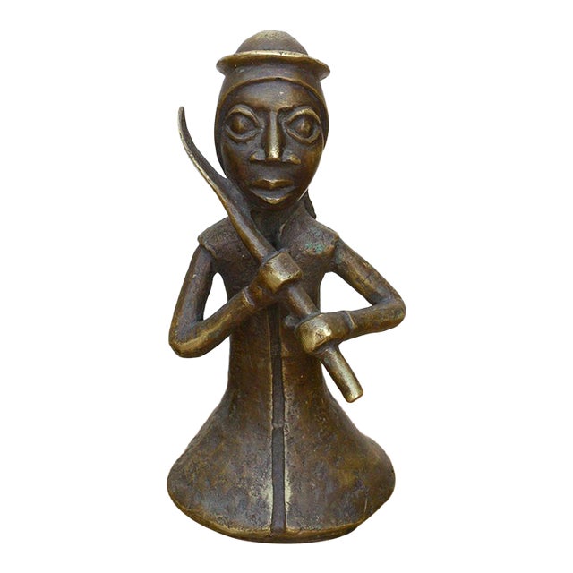 Early 20th Century Benin Style African Warrior For Sale
