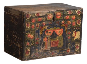 Antique Chinese Painted Trunk