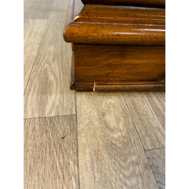 Vintage Thomasville Italian Provincial Flip Top Cherry Server Buffet Dry Bar For Sale - Image 10 of 13