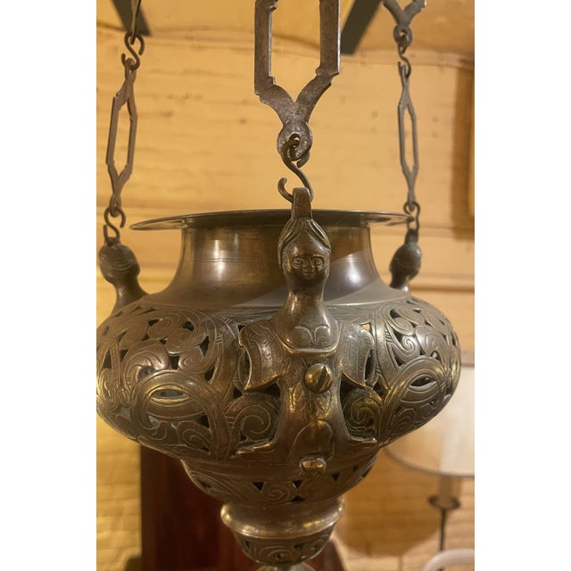 Antique German Hanging Lamp, 1500s For Sale - Image 6 of 18