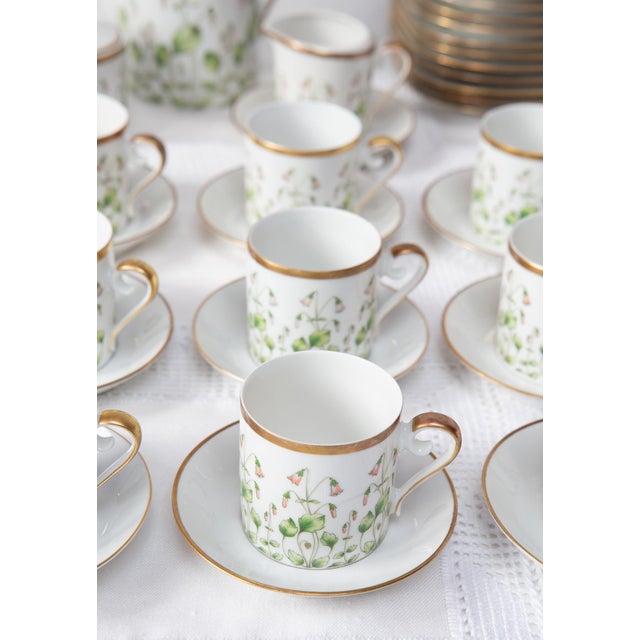 Linnaea Borealis Porcelain Coffee Set from Hackefors, 1970, Set of 38 For Sale - Image 10 of 11