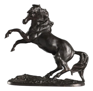 Bronze Prancing Horse Figurine