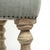 French Giselle Bobbin Leg Bar Stool - Sage Linen / Natural Oak Frame For Sale - Image 3 of 4