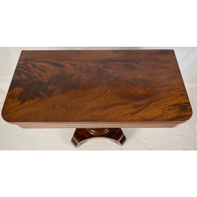 Antique American Empire Style Mahogany Game Table For Sale - Image 11 of 12