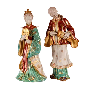 Vintage Italian Ceramic Figures by Eugenia Pattarino, 1960s, Set of 2