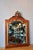 Antique Wall Mirror in Carved and Beveled Oak and Fortin Veneer, 1930s For Sale - Image 3 of 11