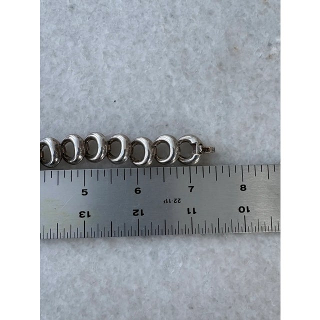 1990s 1990s Ilaria Sterling Silver Link Bracelet For Sale - Image 5 of 5