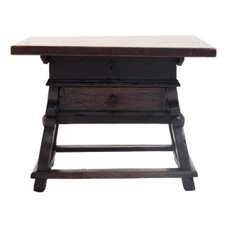 Antique 18th Century Banker's Rent Table with Sliding Top For Sale
