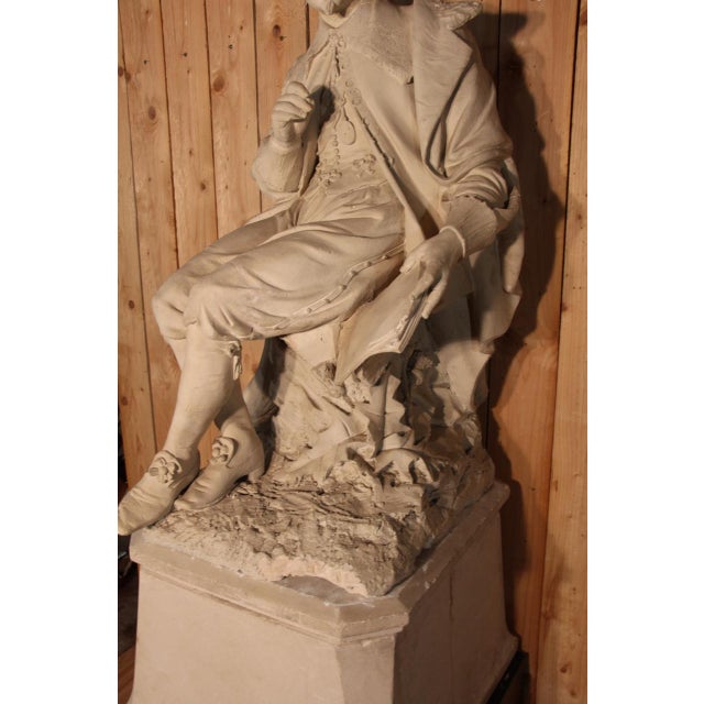 Large Plaster Statue from Jacques Callot, 1800s For Sale - Image 4 of 14
