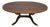 1940s English Regency Style Walnut Banded Satinwood Oval Top Coffee Table For Sale