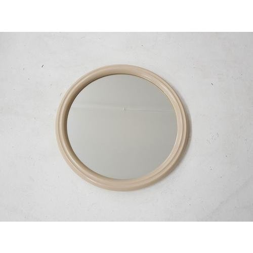 Small Mid-Century Round Polyester Mirror, Netherlands, 1960s For Sale - Image 6 of 6
