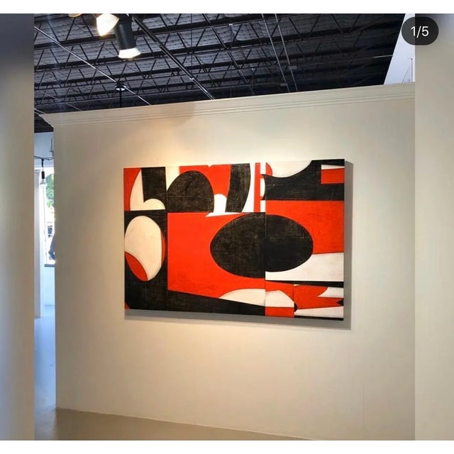 Black Cecil Touchon, Painting on Panel Titled PDP595ct12, 2014 For Sale - Image 8 of 8