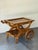 Rustic 1960s German Oak Serving Cart/Wagon For Sale - Image 3 of 6