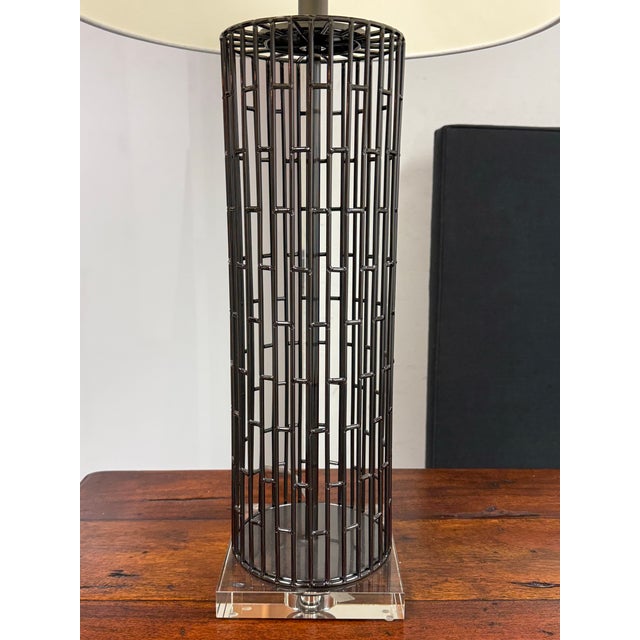 Linen La-Z-Boy Magelby Table Lamp For Sale - Image 8 of 12